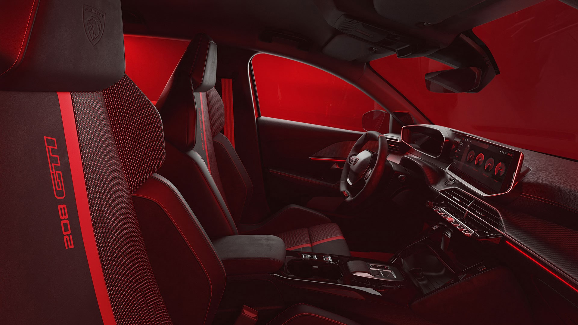 PEUGEOT E-208 GT-i Cabin