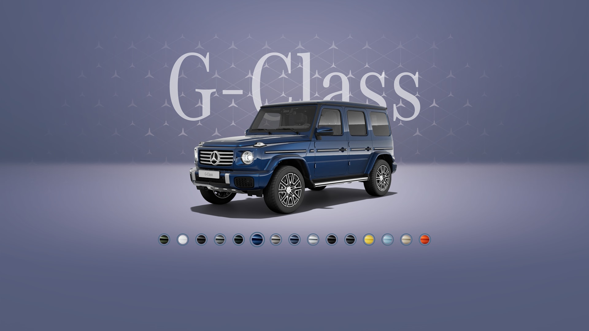 G-Class Parlaq mavi, metallik