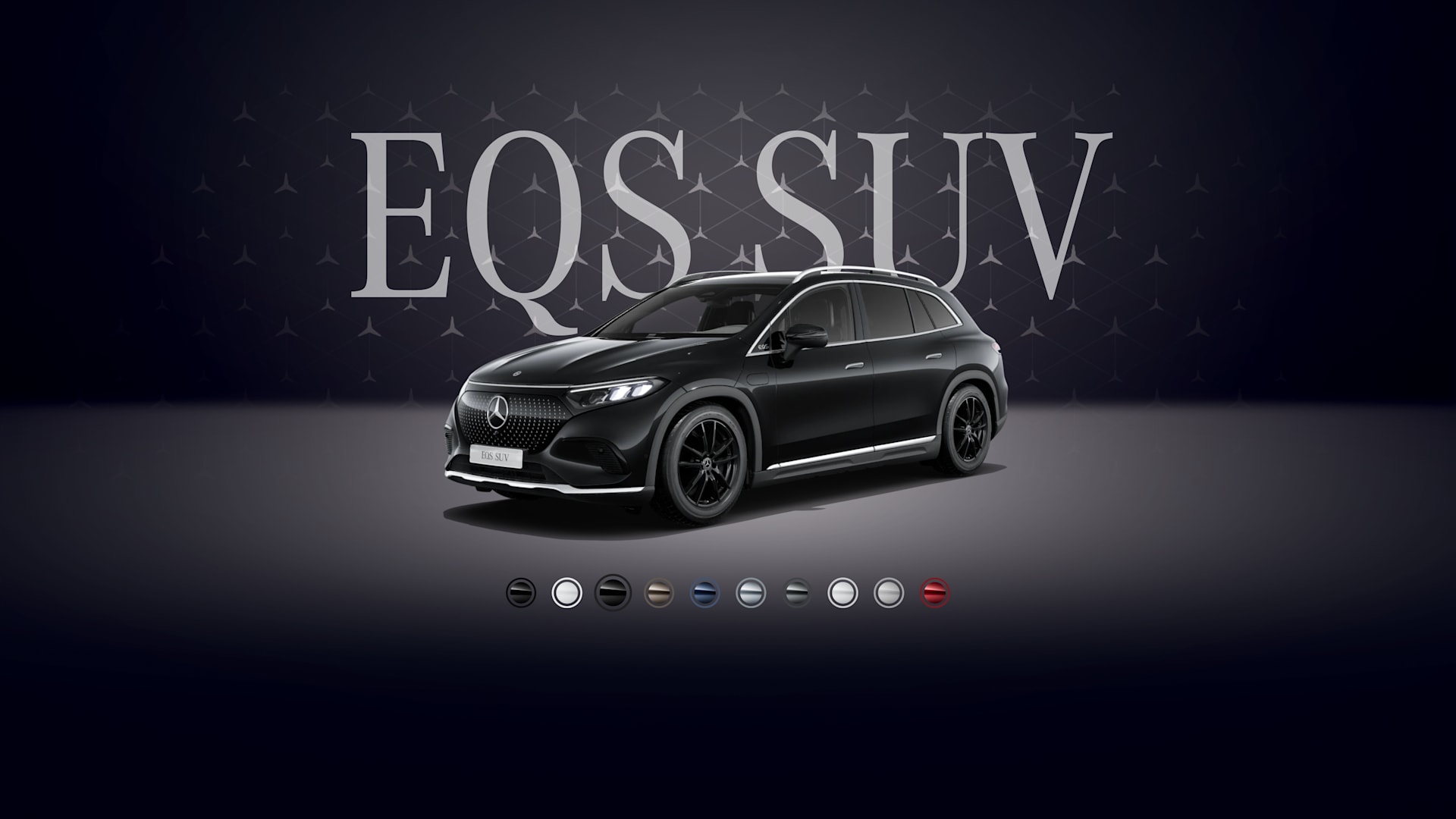 EQS SUV Obsidian qara, metallik