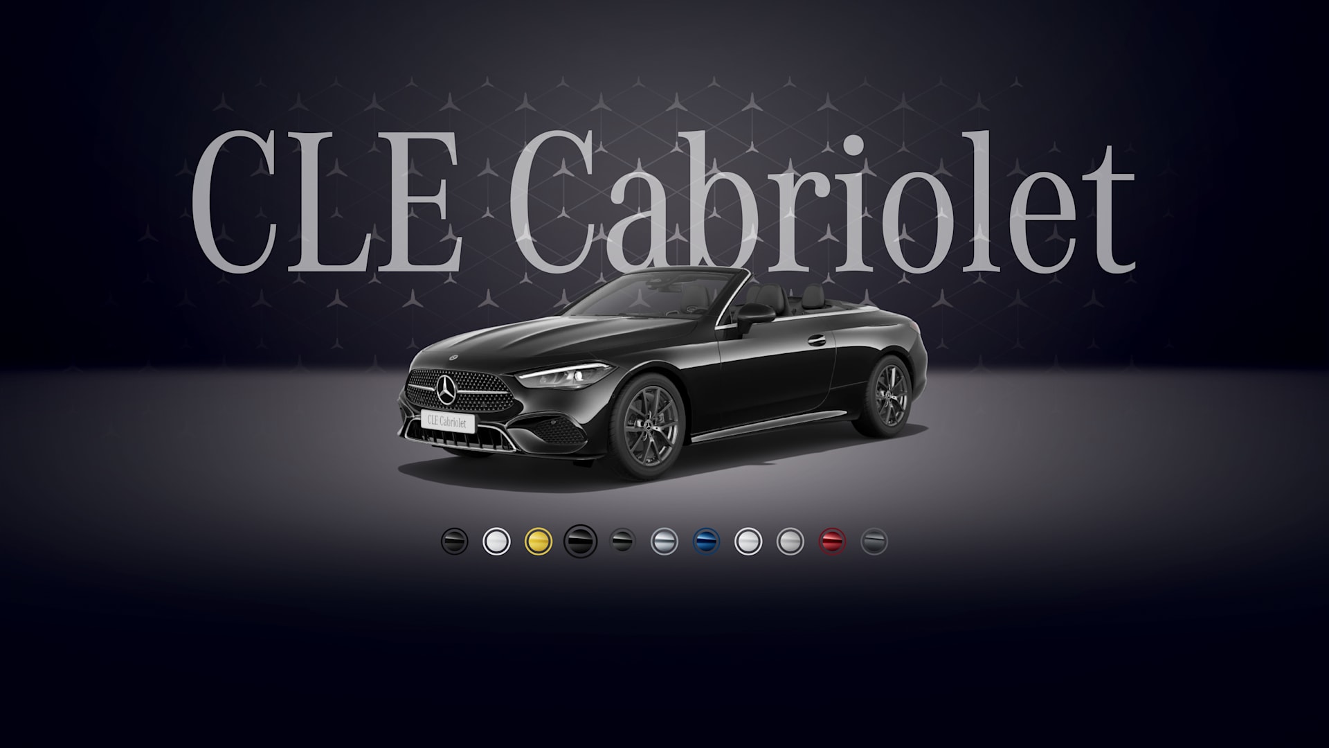 CLE Kabriolet Obsidian qara, metallik