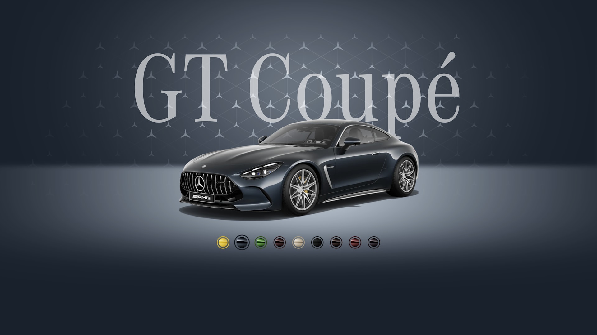 Mercedes-AMG GT Coupé Xromit qara, metallik