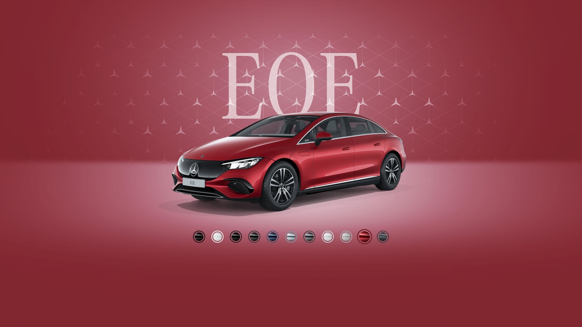 EQE sedan MANUFAKTUR: Pataqoniya qırmızısı, metallik
