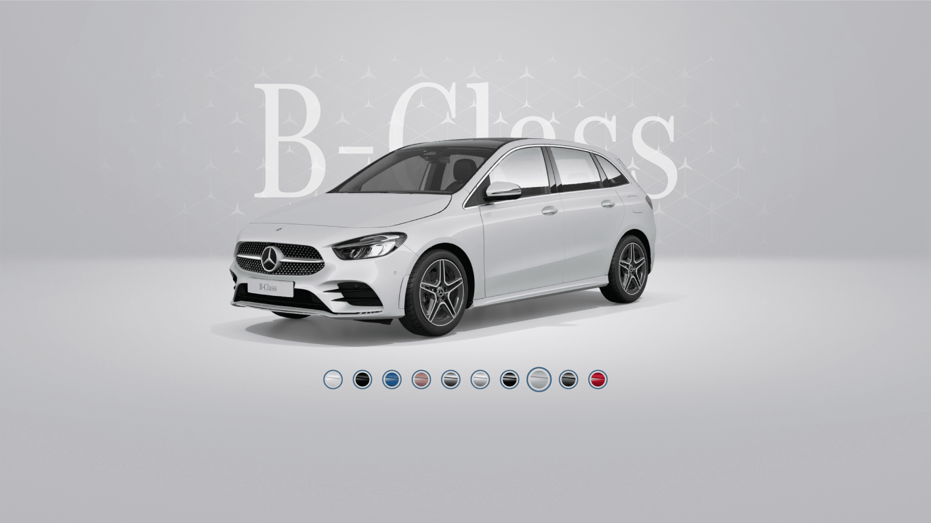 B-Class Hetçbek Rəqəmsal ağ, metallik