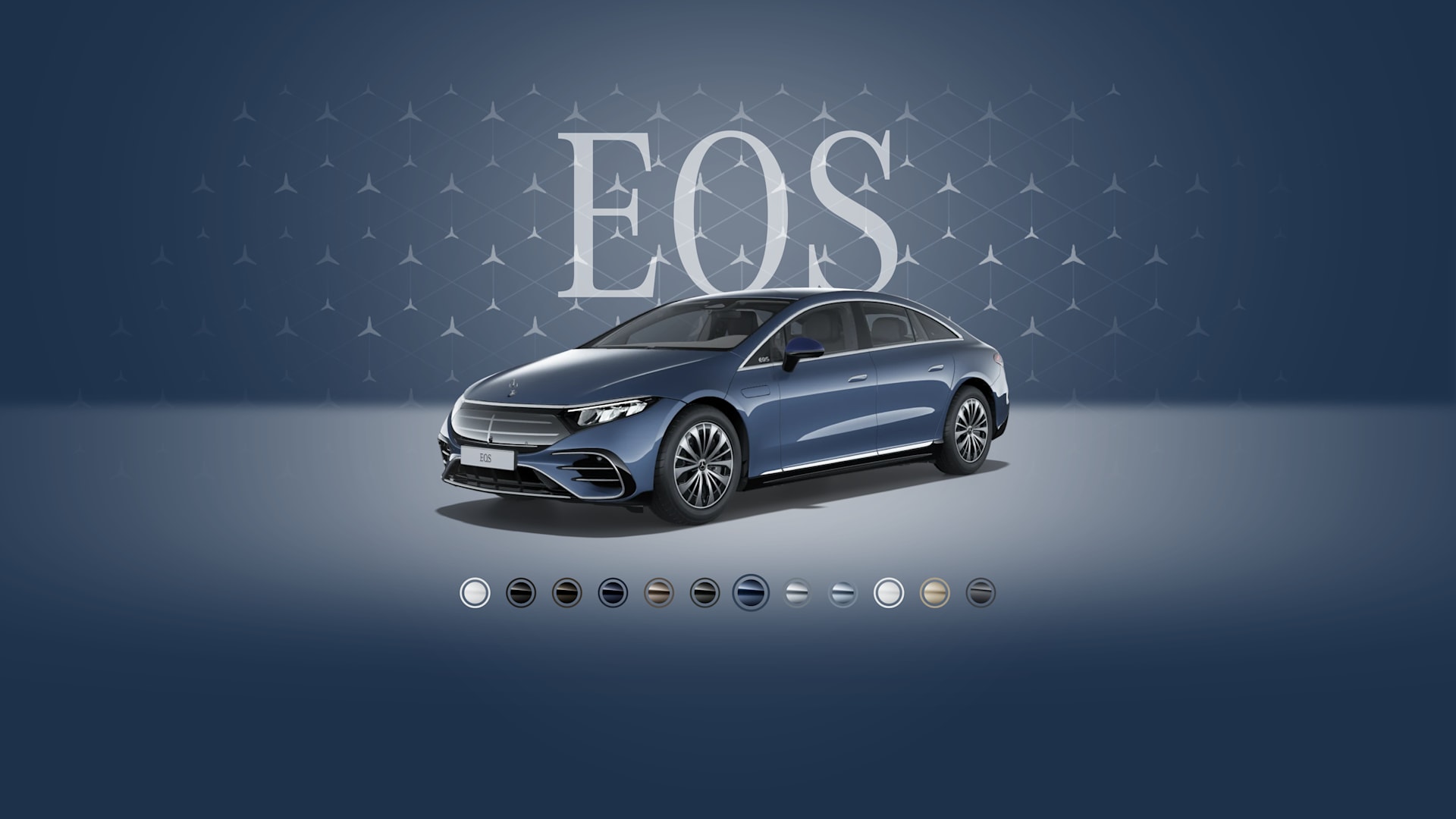 EQS sedan Sodalit mavi, metallik