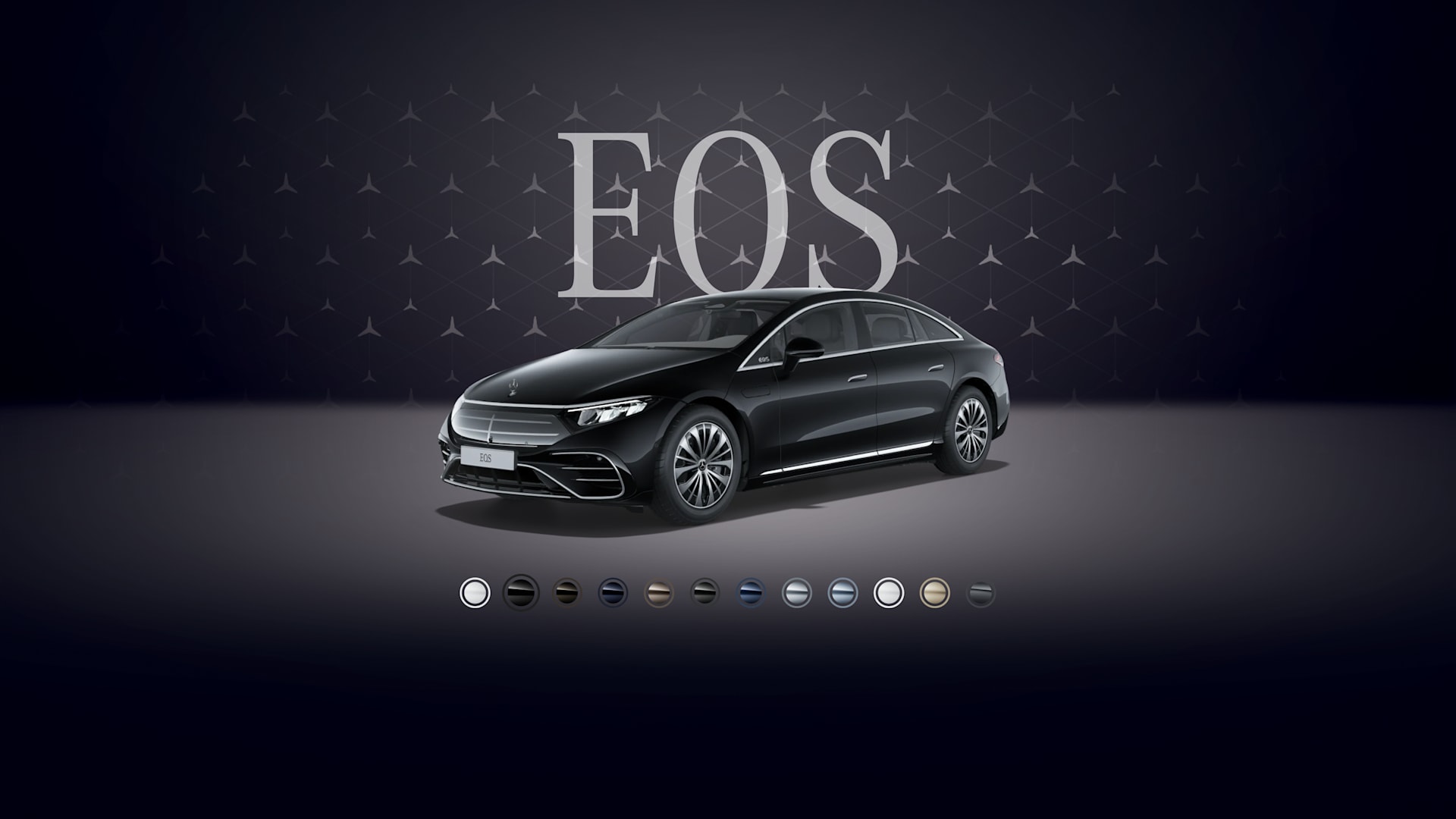 EQS sedan Obsidian qara, metallik