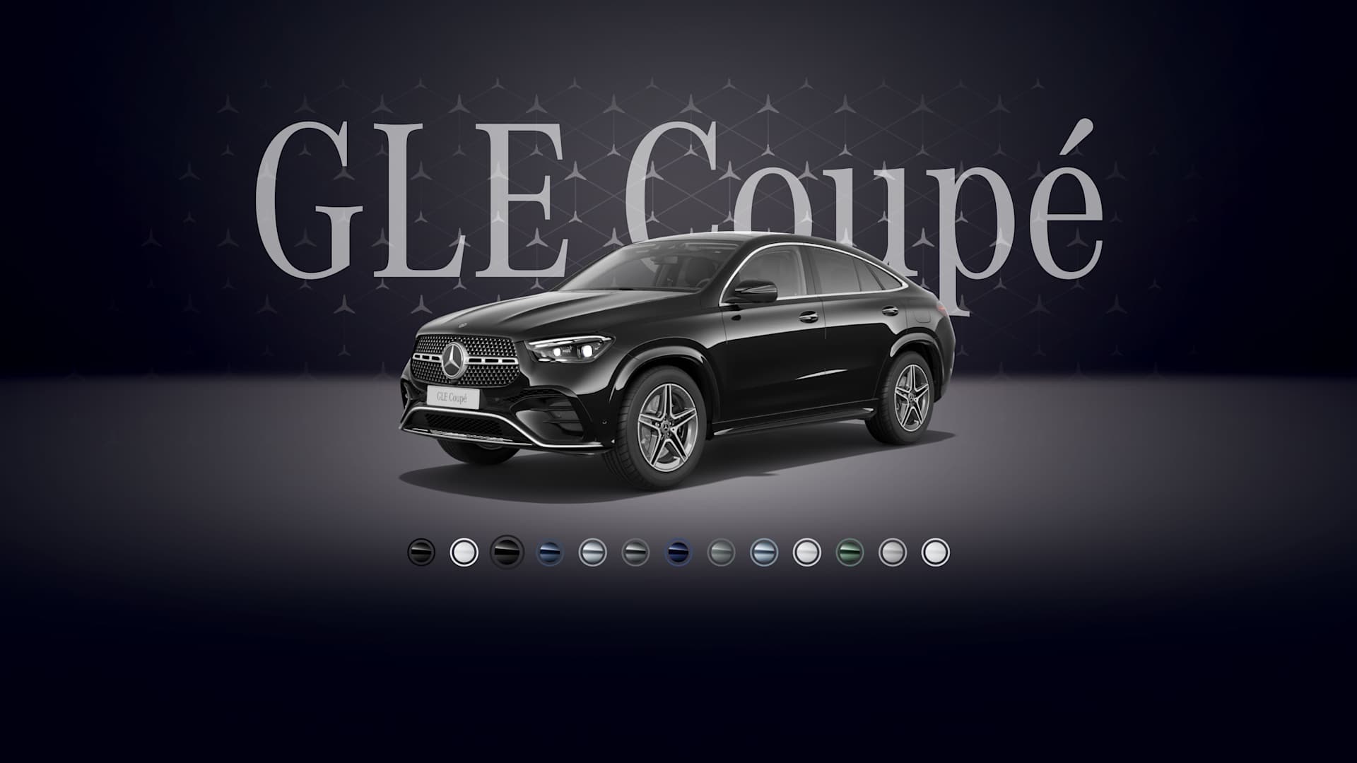 GLE Coupé Obsidian qara, metallik