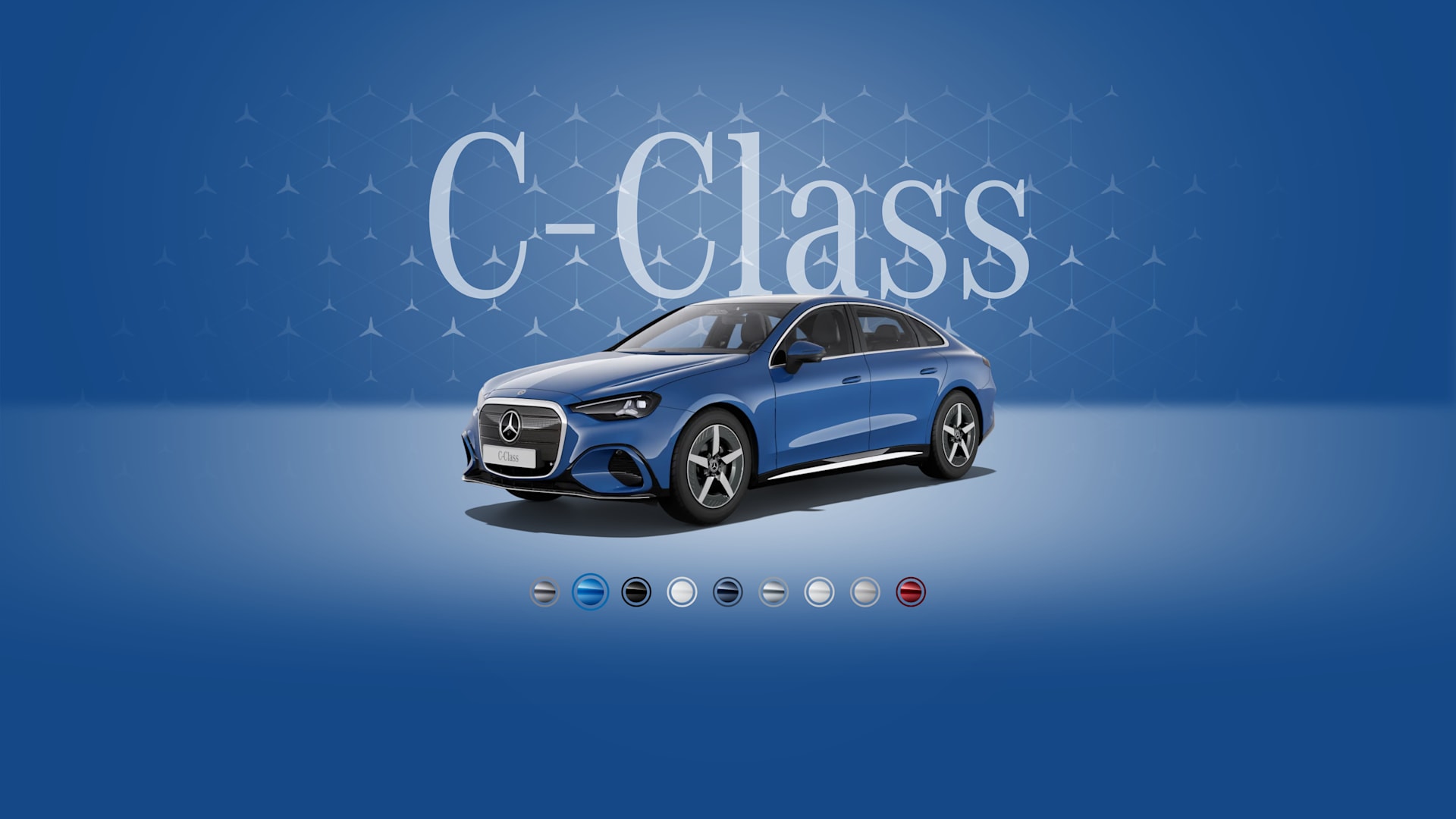 Yeni elektrik C-Class Şəffaf mavi, metallik
