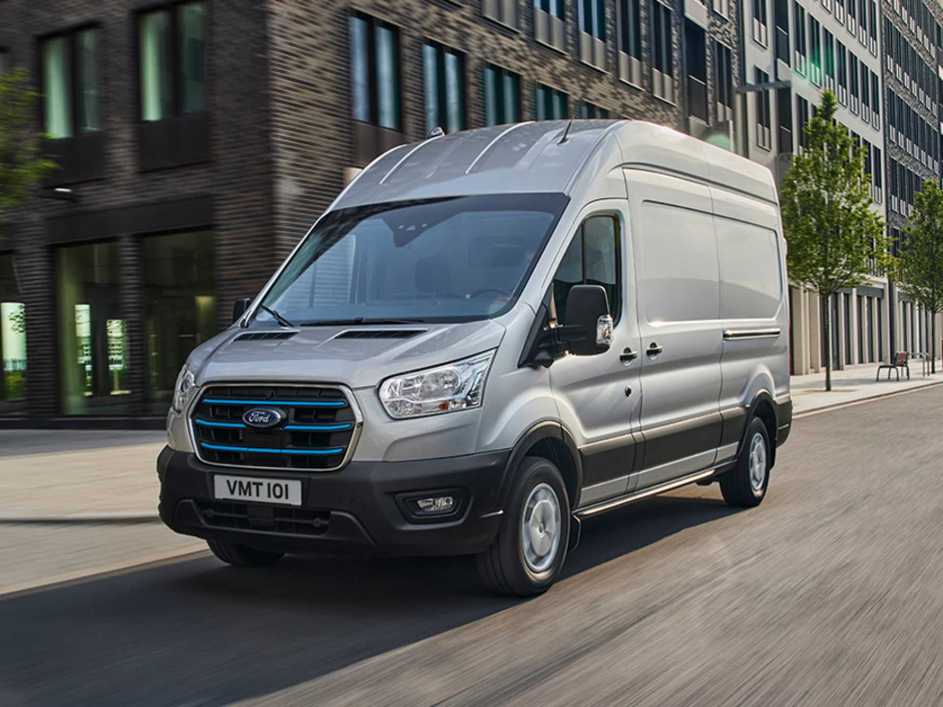 Silver ford transit van on sale