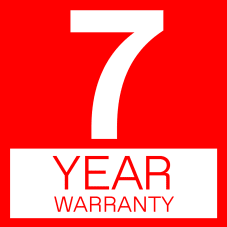 7 year warranty logo for mobile