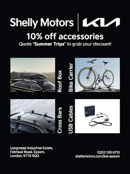 10% off all Kia Shelly Motors accessories