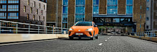 mg4 ev driving on the road