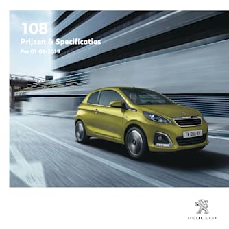 Prijslijst Peugeot 108