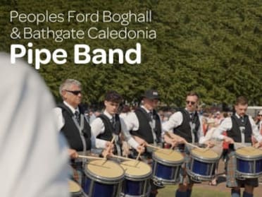 Peoples Ford Boghall and Bathgate Caledonia Pipe Band and National Youth  Pipe Band of Scotland