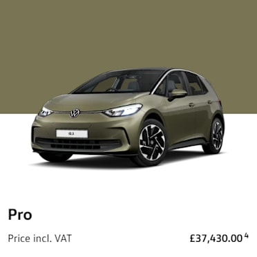 Vw id3 clearance price list