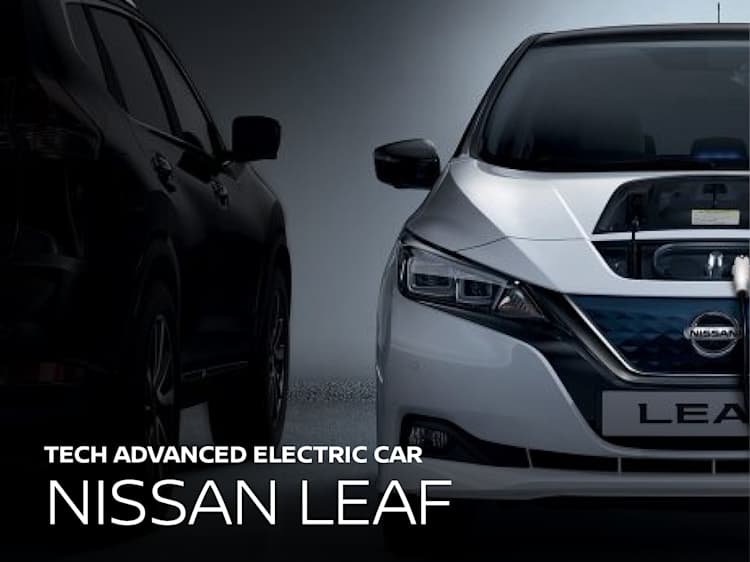 Download Nissan Leaf 100 Electric Car Gif