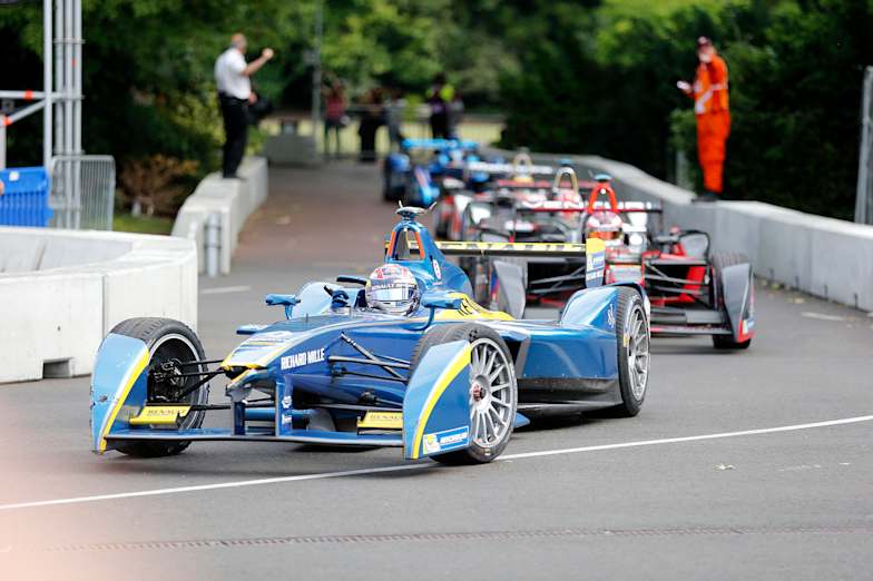electric race car track target
