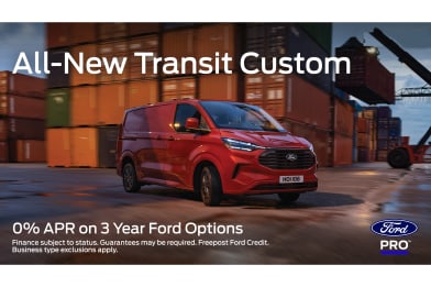All-New Ford Transit Custom available with 0% APR Representative