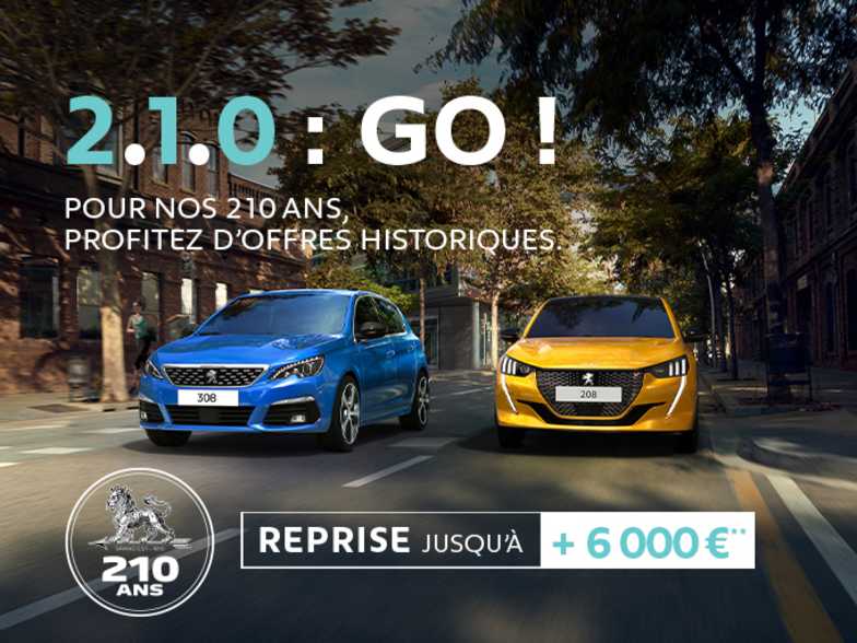 Offres Peugeot 2 1 0 Go Jusqu A 6000 Sur La Reprise