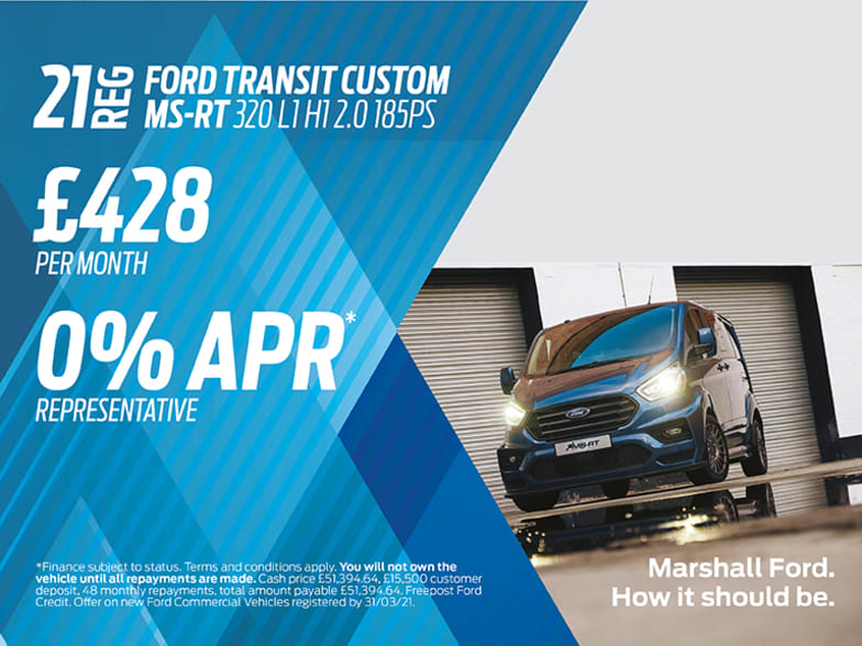 ford transit custom 0 finance
