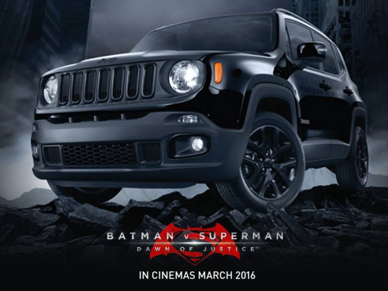 jeep renegade at odeon tunbridge wells for batman v superman dawn of justice thames motor group jeep renegade at odeon tunbridge wells