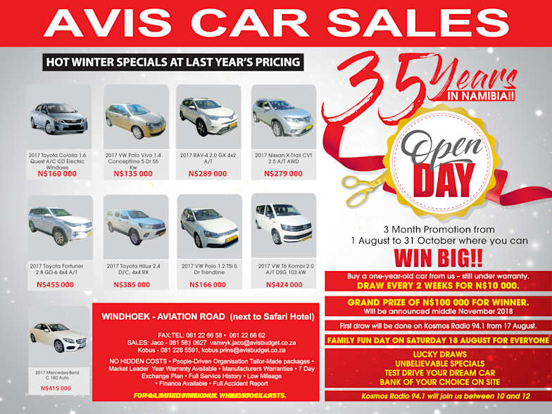 avis car sales birthday specials