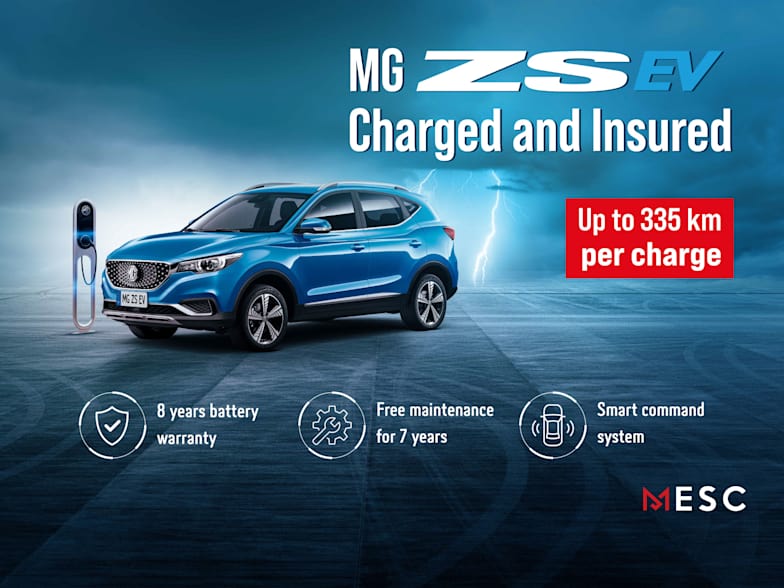 Mg zs ev km hot sale per charge