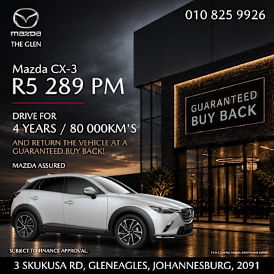 Mazda CX-3 From R5 289pm | iPOP Motor Group Mazda