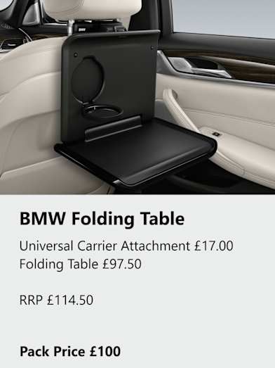 BMW Travel and Comfort System Folding Table