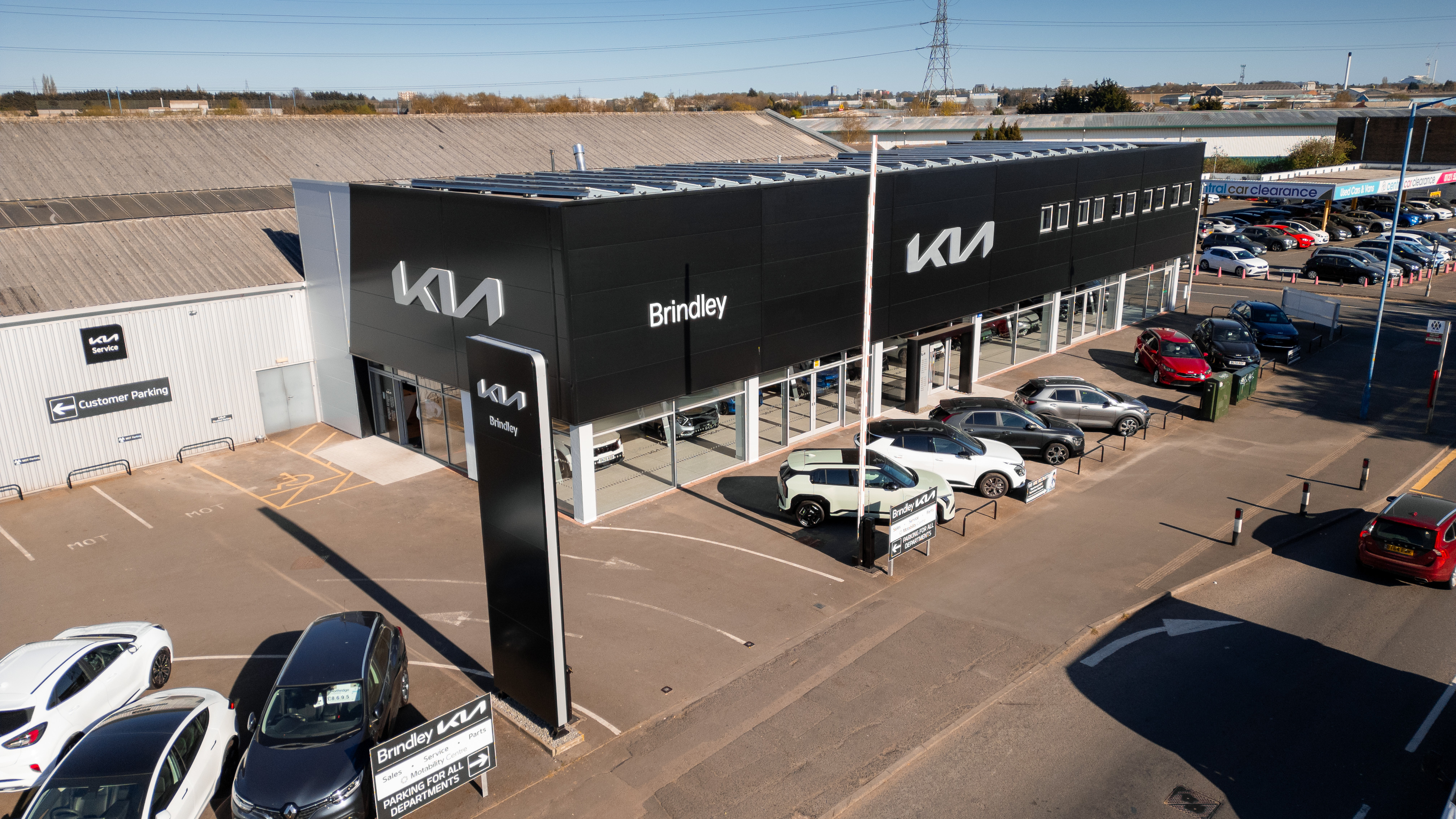 Kia Tipton Showroom Aerial