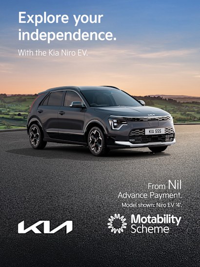 Motability offer the Kia Niro EV