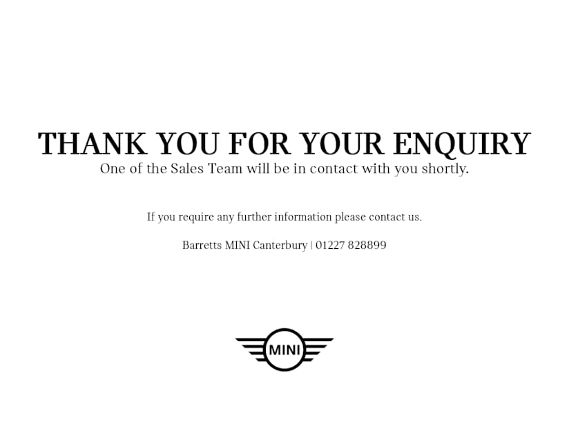 Thank You For Your Enquiry Barretts Mini Ashford And Canterbury