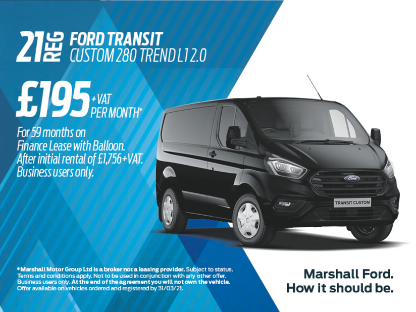 ford transit custom finance offers