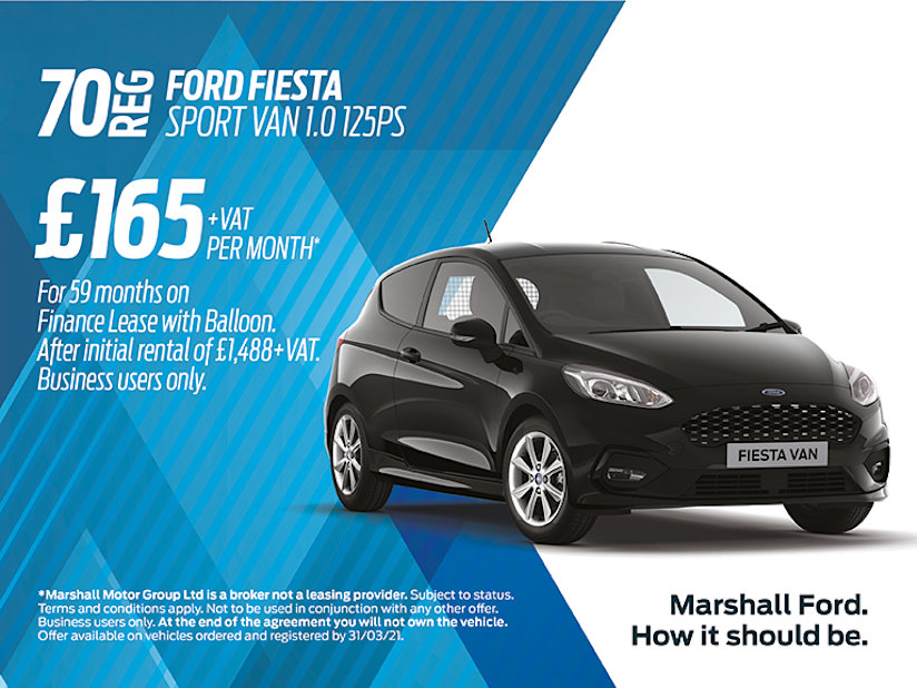 ford fiesta van lease