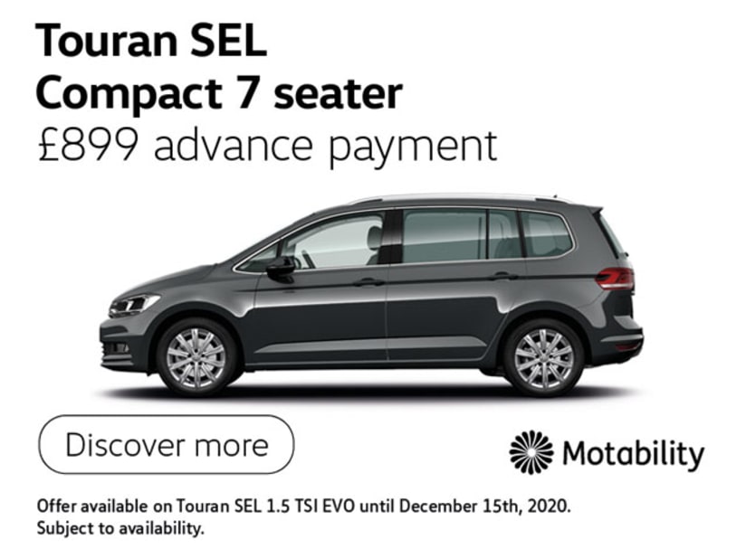 Volkswagen Touran Motability Offer Drift Bridge Volkswagen