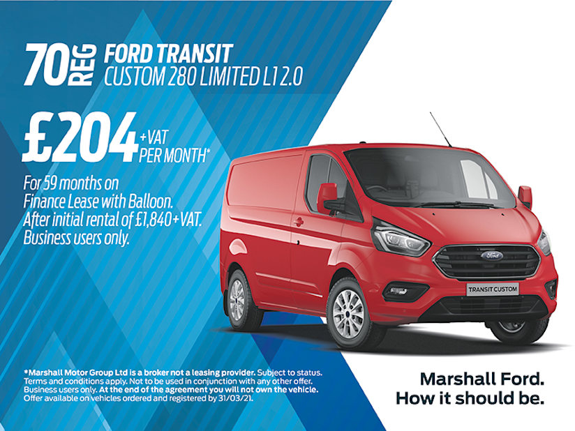 ford transit custom finance lease