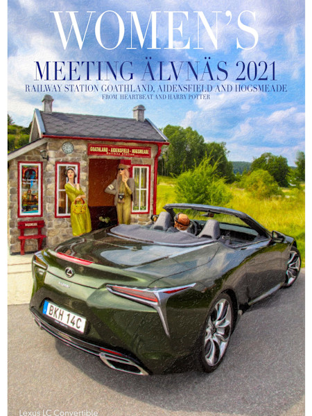 Lexus LC Convertible travel poster - Sweden