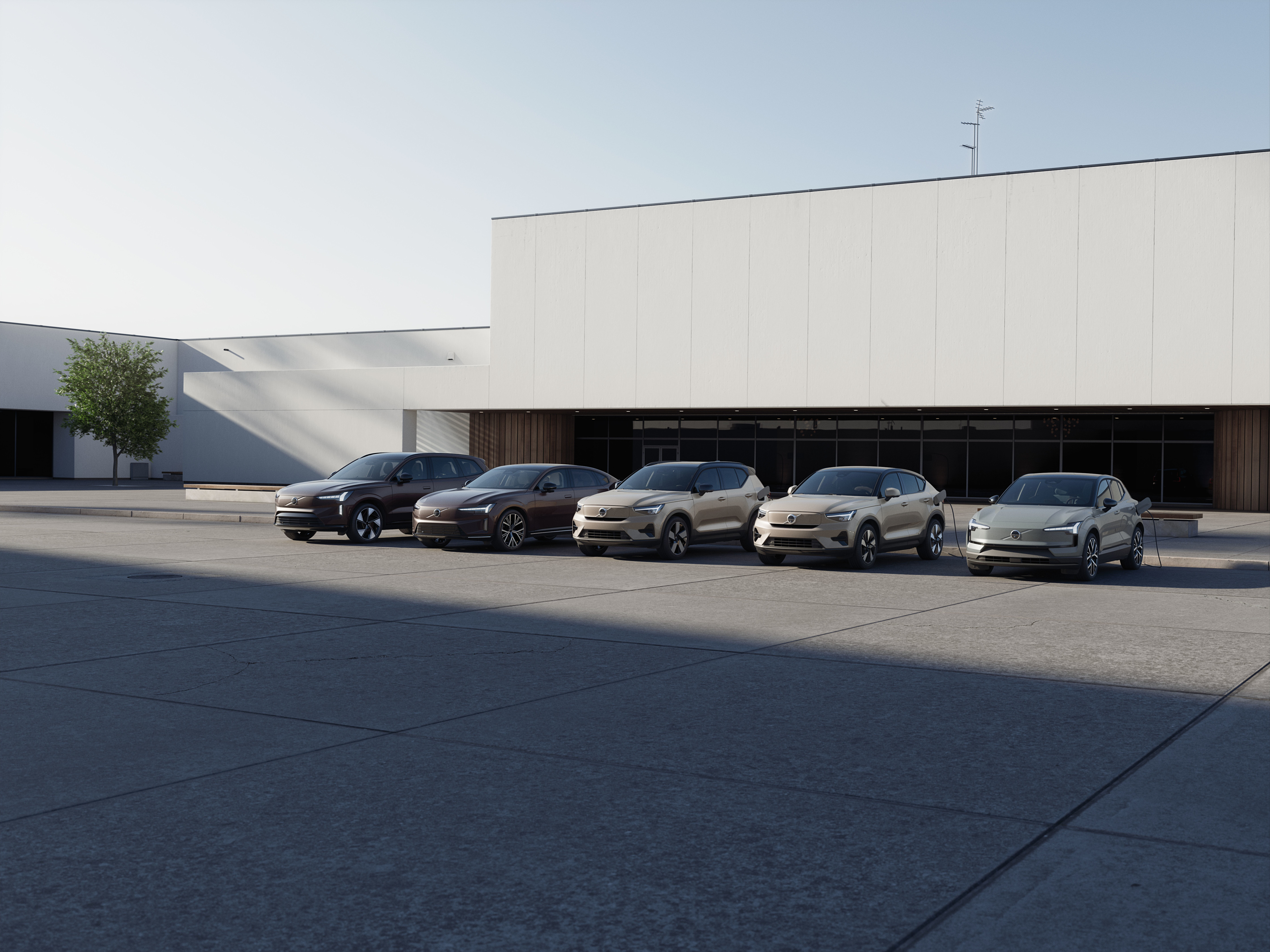 Volvo fully electric model range
