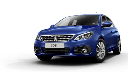 Nieuwe Peugeot 308 blauw