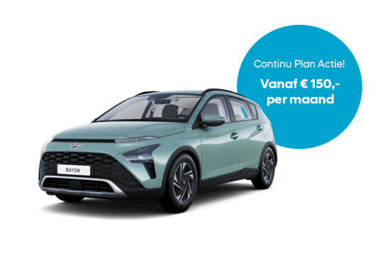 Hyundai Continu Plan - BAYON actie - Hyundai Wittenberg