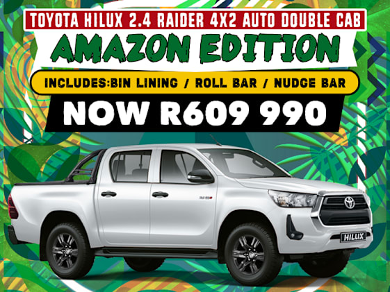Hilux 2.4 Raider 4x2 Auto DC “Amazon Edition” – R609,990
