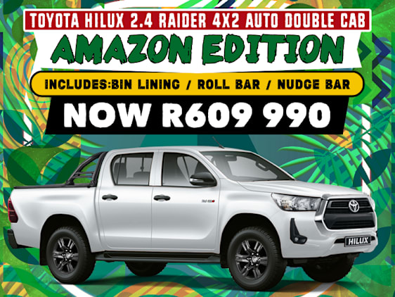 Hilux 2.4 Raider 4x2 Auto DC “Amazon Edition” – R609,990
