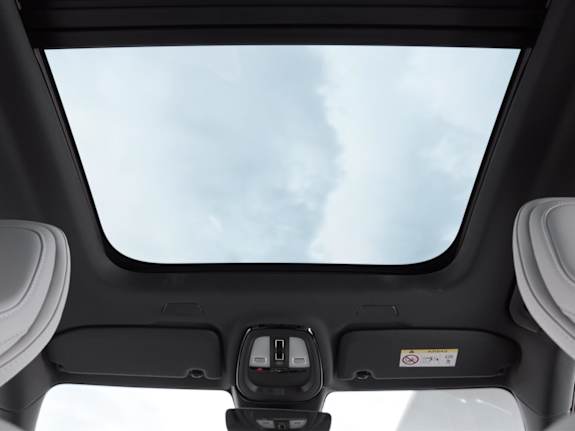 Panoramic roof on a Volvo V60 estate.