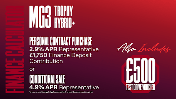 Finance Quote MG3 Trophy Hybrid+