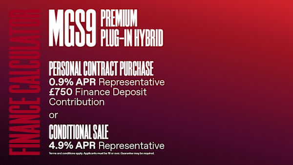 Finance Quote MGS9 Premium Plug-in Hybrid