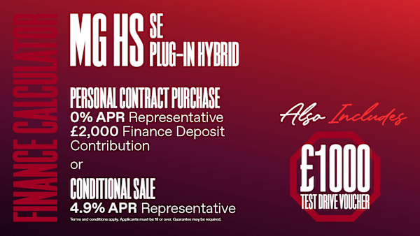 Finance Quote MG HS SE Plug-in Hybrid