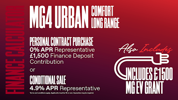 Finance Quote MG4 Urban Comfort Long Range