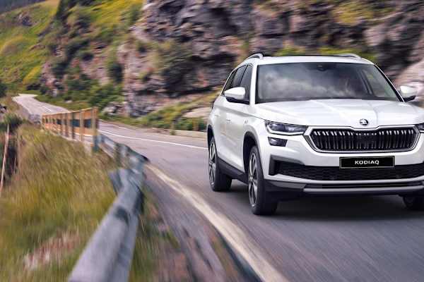 Škoda Kodiaq on a Scottish road – Škoda servicing and MOT at West End Garage Edinburgh, Dunfermline and Stirling