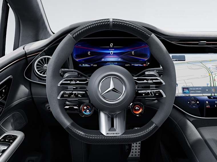 Karbon imitasiyalı AMG Performance sükanı