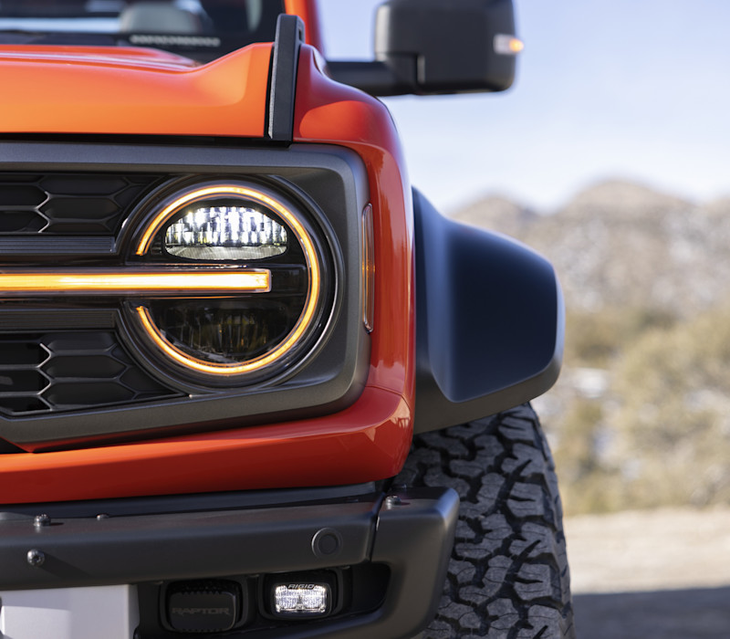 2025 Ford Bronco Raptor™ – LED Headlights and Taillights for Clear Off-Road Visibility