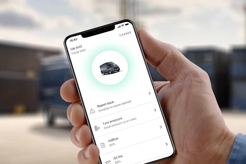 Ford Pro driver app iphone Ford uk